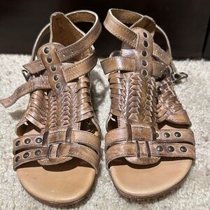Bed Stu Huaracha Leather Sandals - Tan